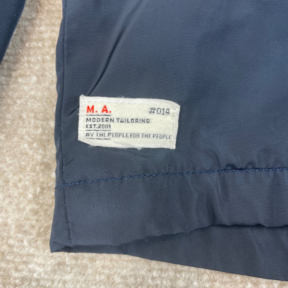 Marshall Artist Lightweight Hooded Jacket Navy Blue‎ Size Small Modern Tailoring - Picture 11 of 16